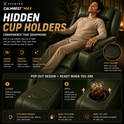 ZEZNTRO CALMREST MAX Zero Gravity Smart Recliner - Massage Function